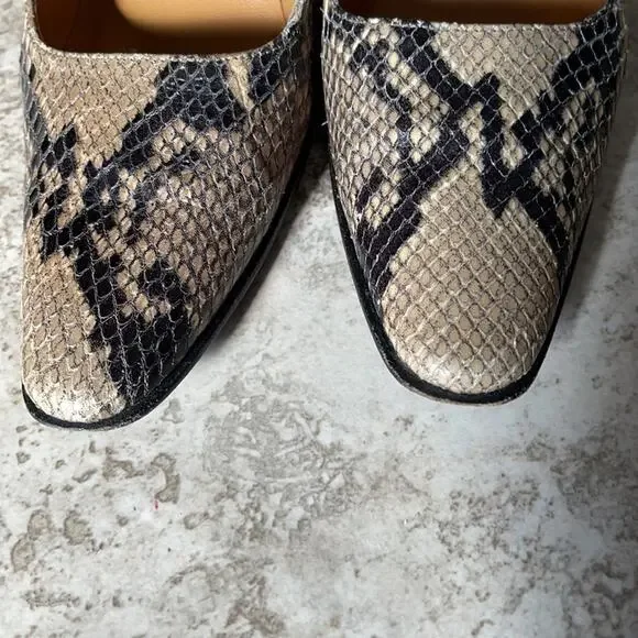 Laure by Ralph Lauren Snakeskin Heels INV7 - Picture 7 of 11